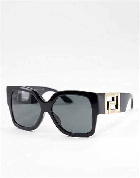 asos versace sunglasses|Versace square sunglasses in black .